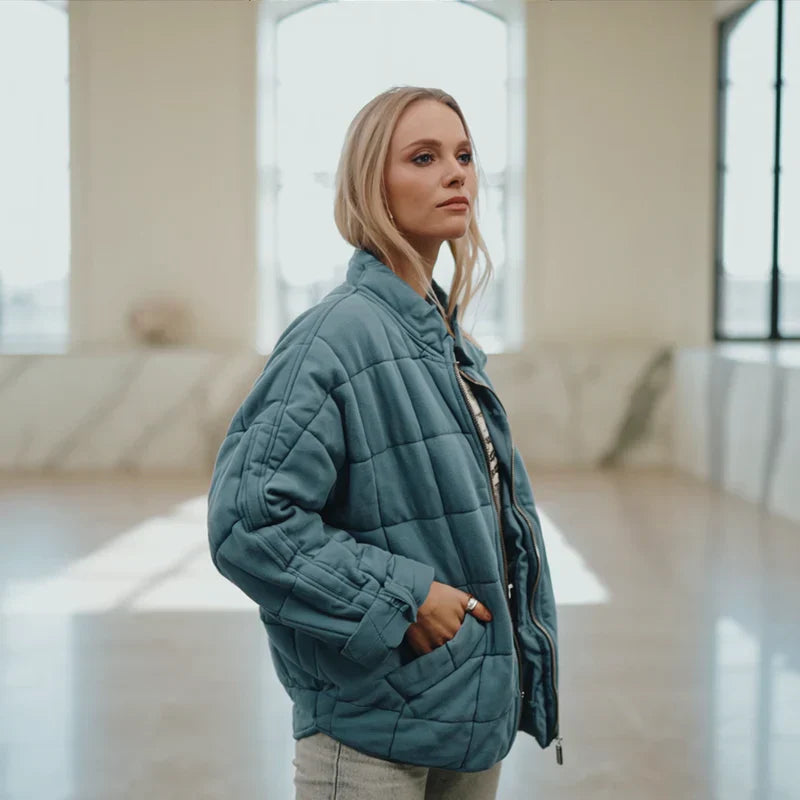 Beata | Przytulna pikowana kurtka oversize