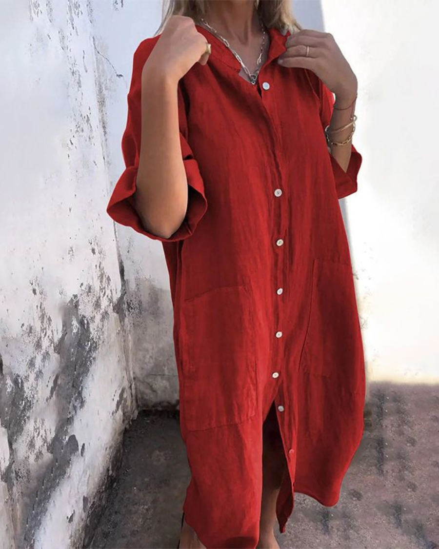 Patrycja | Sukienka Koszulowa Boho