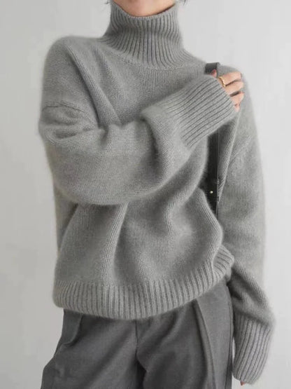 Lucyna | Sweter z kaszmiru z golfem