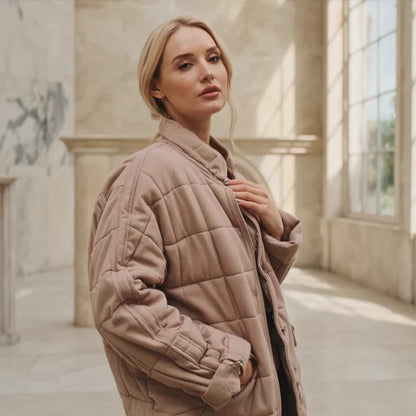 Beata | Przytulna pikowana kurtka oversize