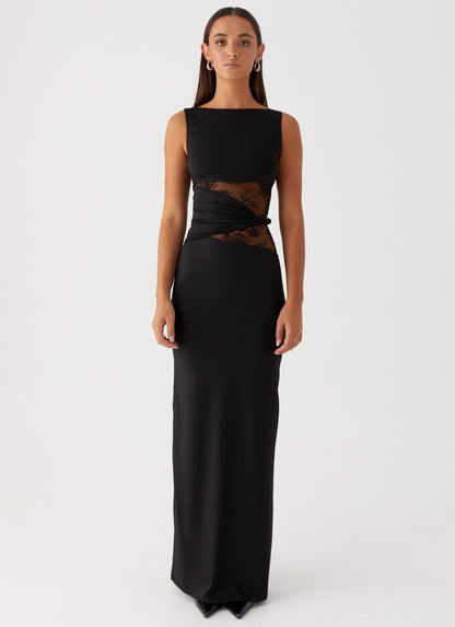 Jagna | Elegancka wieczorowa sukienka maxi z wycięciami