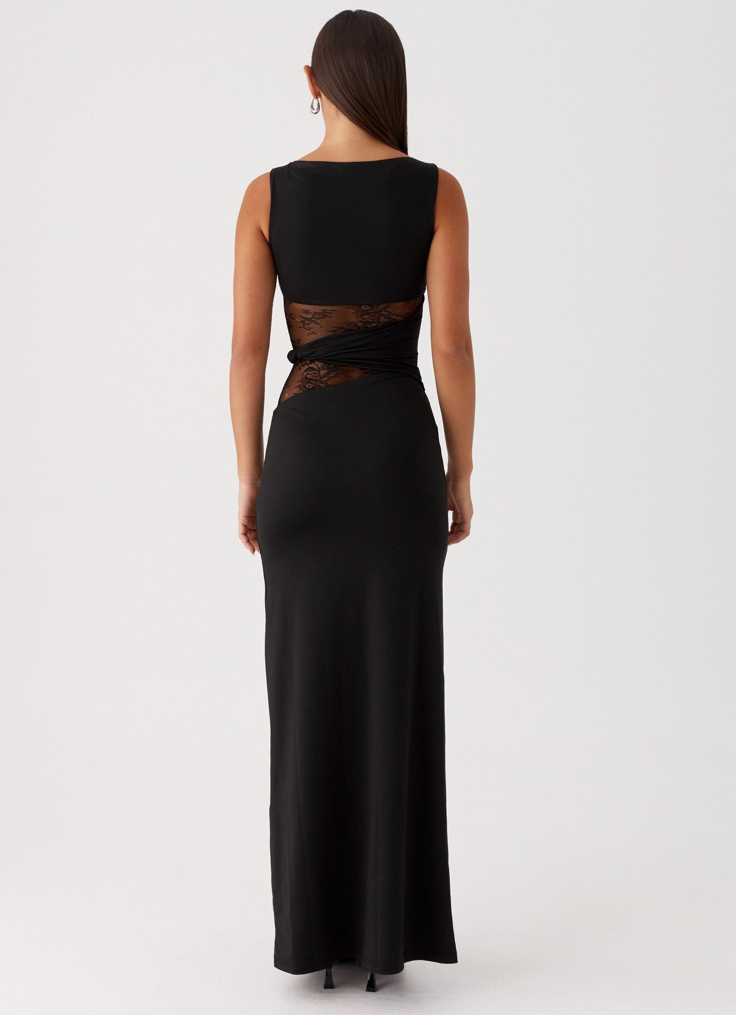 Jagna | Elegancka wieczorowa sukienka maxi z wycięciami